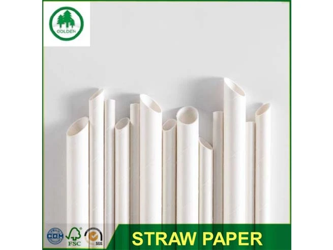 Hot Selling 100% Wood Pulp Disposable Drinking Straw Paper for Milk and Juice Wrapping Straw Paper